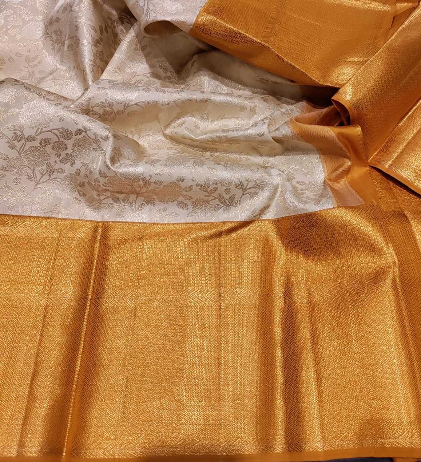 Shop the Latest Pastel Kanjeevaram Handloom Pure Silk Saree Collection - Luxurion World