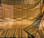 Golden Kanjeevaram Handloom Pure Tissue Silk Saree - Luxurion World