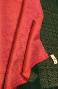 Orange Handloom Kanjeevaram Pure Silk Saree - Luxurion World