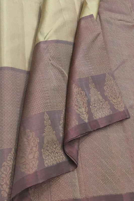 Pastel Kanjeevaram Handloom Pure Silk Saree - Luxurion World