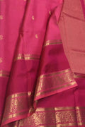 Pink Kanjeevaram Handloom Pure Silk Saree - Luxurion World