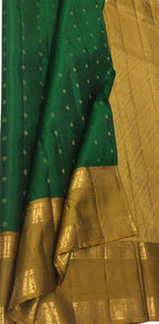 Green Kanjeevaram Handloom Pure Silk Saree - Luxurion World