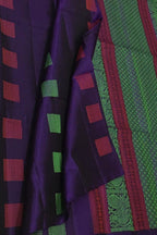 Purple Kanjeevaram Handloom Pure Silk Saree - Luxurion World