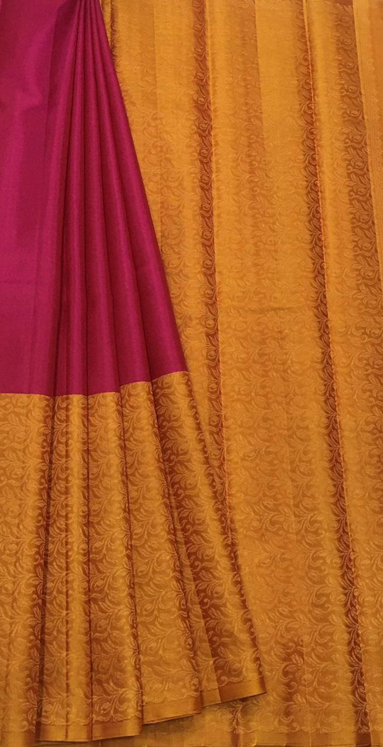 Exquisite Pink Kanjeevaram Handloom Pure Silk Saree: Timeless Elegance - Luxurion World