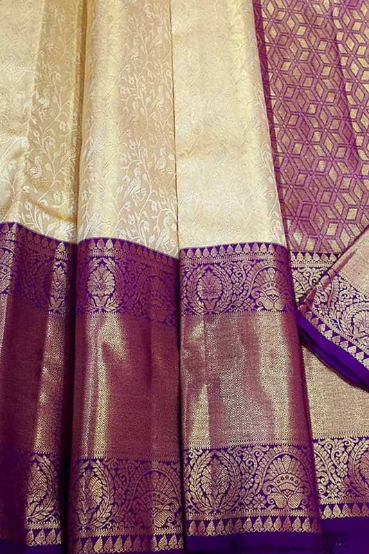 Pastel Kanjeevaram Handloom Pure Silk Saree