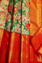 Exquisite Multicolor Kanjeevaram Handloom Pure Silk Saree - Luxurion World