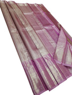 Exquisite Pink Kanjeevaram Handloom Silk Saree - Luxurion World