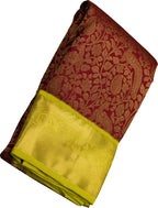 Red Handloom Kanjeevaram Pure Silk Saree - Luxurion World