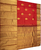 Red Handloom Kanjeevaram Pure Silk Saree - Luxurion World