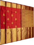 Red Handloom Kanjeevaram Pure Silk Saree - Luxurion World
