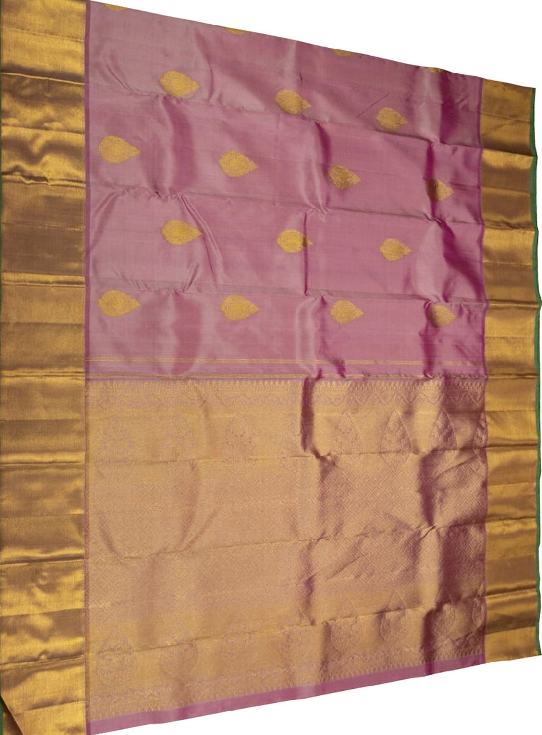 Pink Handloom Kanjeevaram Pure Silk Saree - Luxurion World