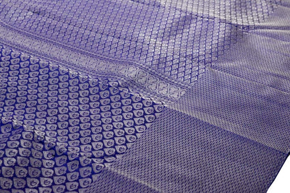 Blue Kanjeevaram Handloom Pure Silk Saree