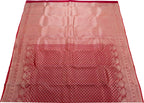 Red Kanjeevaram Handloom Pure Silk Saree - Luxurion World