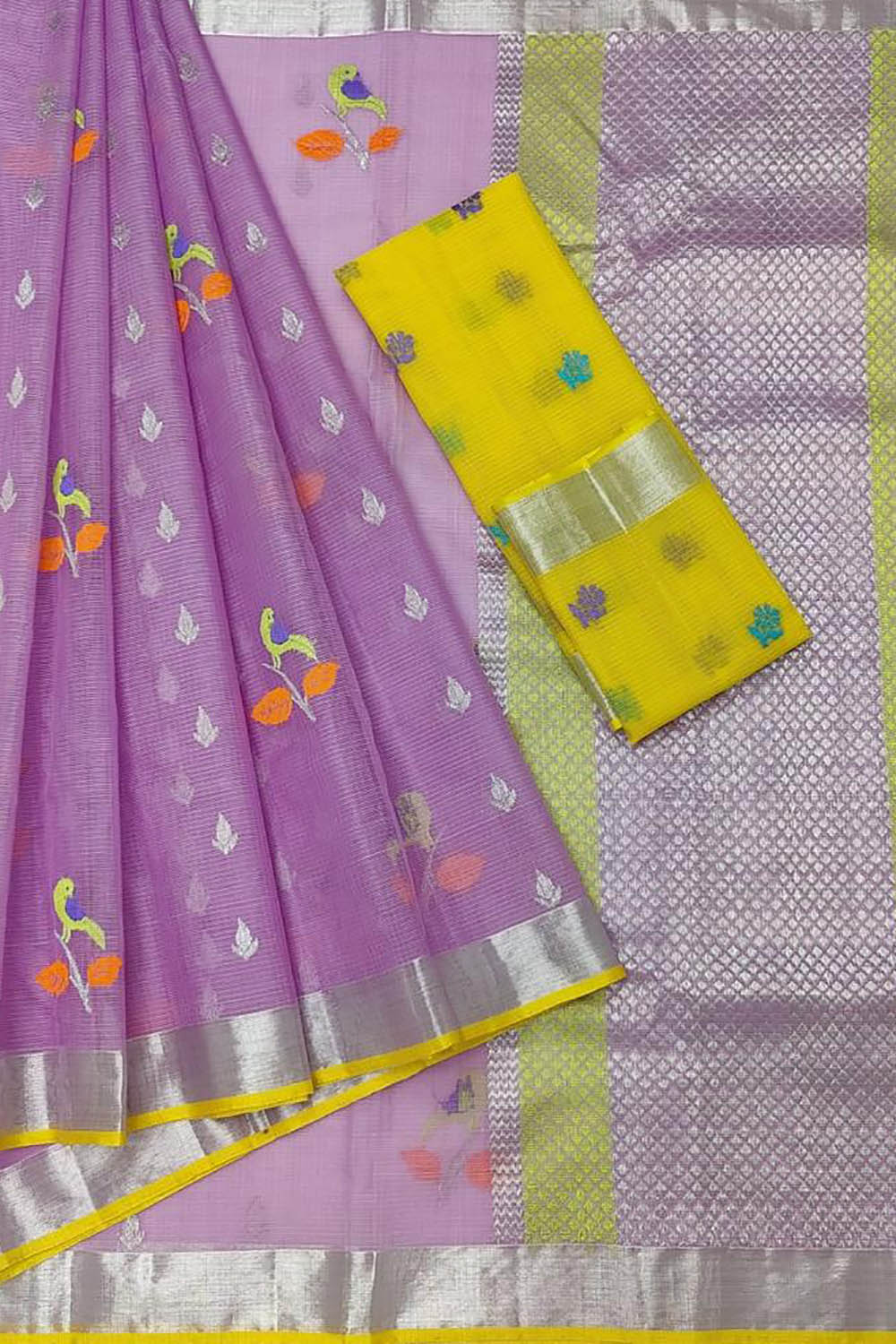 Stunning Purple Handloom Kota Doria Zari Saree for Elegant Occasions - Luxurion World