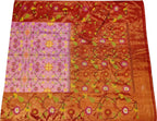 Pink Kota Doria Handloom Real Zari Saree - Luxurion World