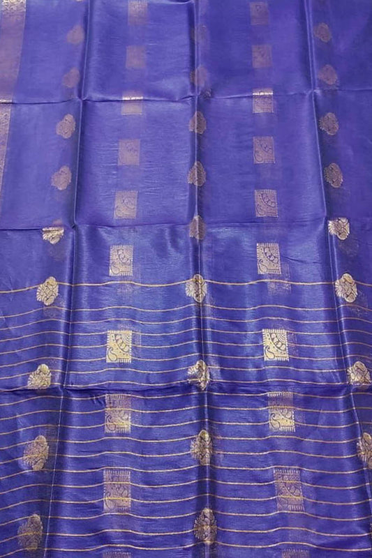 Stunning Purple Linen Silk Saree for a Pure and Elegant Look