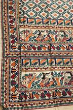 Exquisite Pastel Madhubani Tussar Ghicha Silk Saree - Hand Painted Beauty - Luxurion World