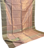Pink Maheshwari Handloom Pure Tissue Silk Saree - Luxurion World