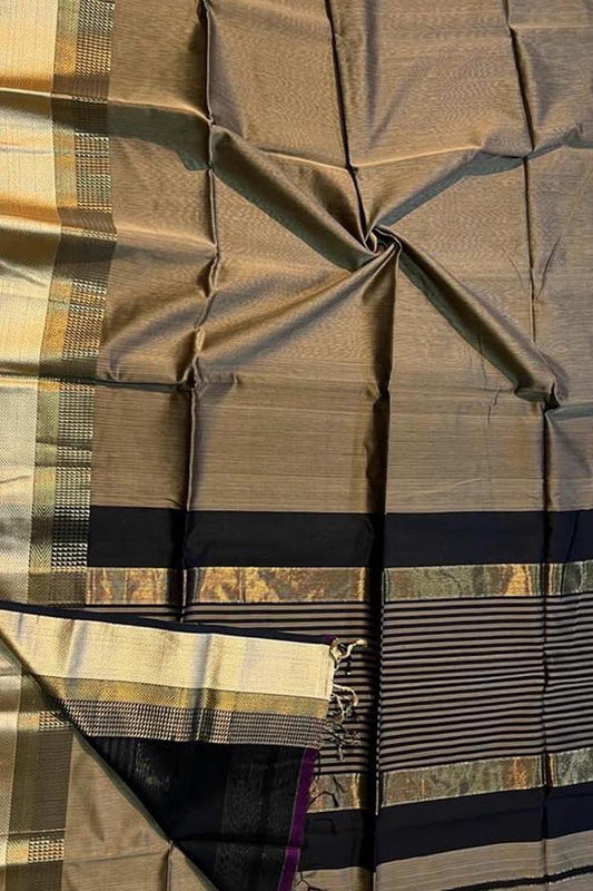 Pastel Handloom Maheshwari Silk Cotton Saree - Luxurion World