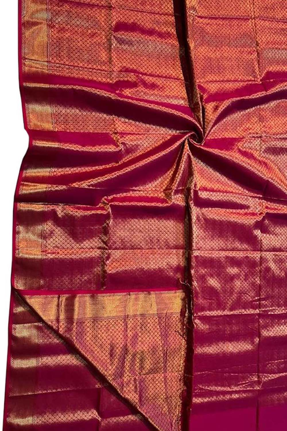 Pink Maheshwari Handloom Silk Cotton Saree - Luxurion World