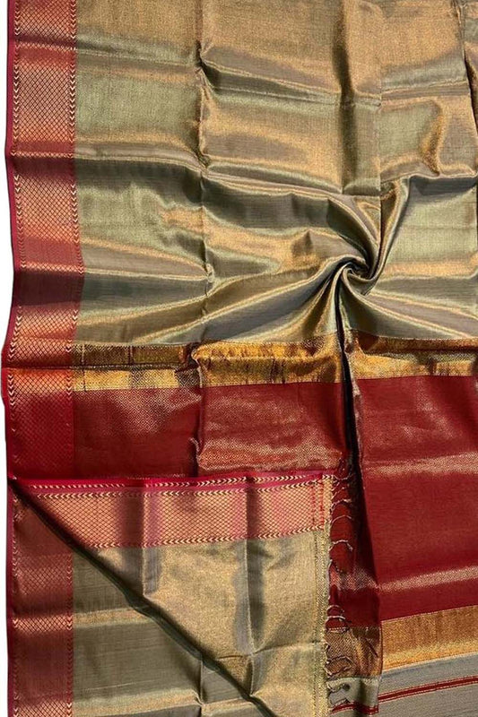 Pastel Maheshwari Handloom Silk Cotton Saree