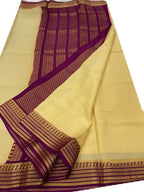 Pastel Handloom Mysore Crepe Silk Saree - Luxurion World