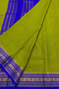 Exquisite Green Mysore Handloom Crepe Silk Saree - Luxurion World