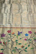 Elegant Pastel Paithani Silk Saree with Muniya Border - Luxurion World