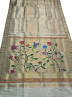 Elegant Pastel Paithani Silk Saree with Muniya Border - Luxurion World