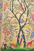 Multicolor Paithani Handloom Pure Silk Brocade Saree - Luxurion World