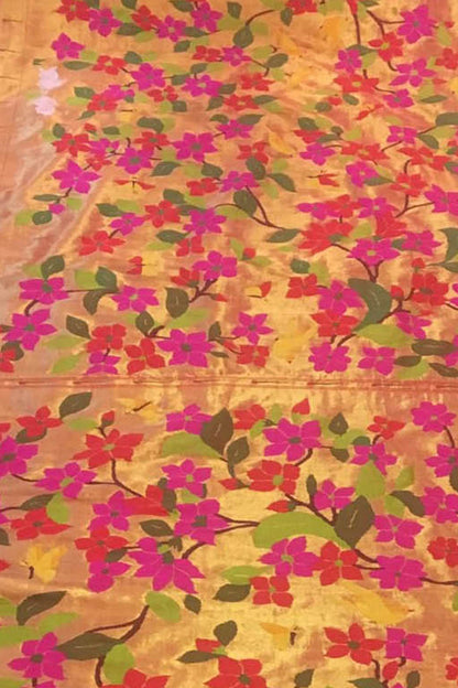 Multicolor Paithani Handloom Pure Silk Brocade Saree