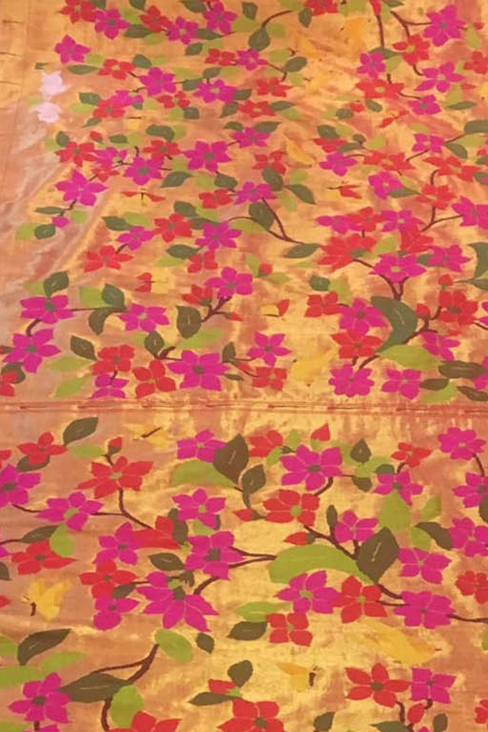 Multicolor Paithani Handloom Pure Silk Brocade Saree - Luxurion World