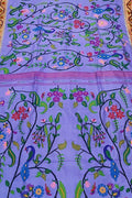 Purple Paithani Handloom Pure Silk Saree - Luxurion World