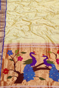 Yellow Paithani Handloom Pure Silk Saree - Luxurion World