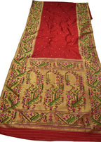 Exquisite Red Paithani Handloom Pure Silk Saree: Timeless Elegance and Luxury - Luxurion World
