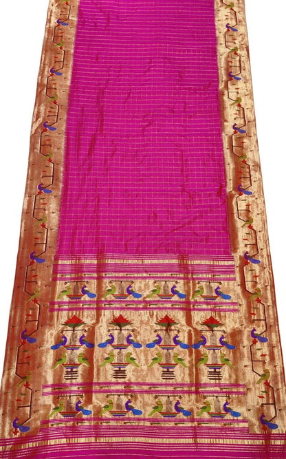 Pink Paithani: Handloom Silk Saree for Elegance - Luxurion World