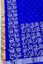 Exquisite Blue Paithani Handloom Silk Saree: A Timeless Masterpiece - Luxurion World