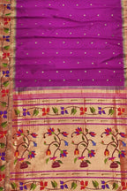 Elegant Purple Paithani Handloom Silk Saree: A Timeless Classic - Luxurion World