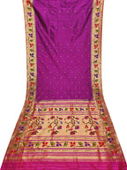 Elegant Purple Paithani Handloom Silk Saree: A Timeless Classic - Luxurion World