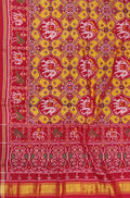 Yellow Handloom  Semi Patan Patola Pure Silk Saree - Luxurion World