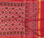 Red Handloom Semi Patan Patola Pure Silk Saree - Luxurion World