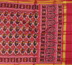 Red Handloom Semi Patan Patola Pure Silk Saree - Luxurion World