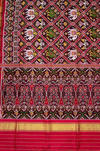 Multicolor Semi Patan Patola Handloom Pure Silk Saree - Luxurion World