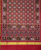 Multicolor Semi Patan Patola Handloom Pure Silk Saree - Luxurion World