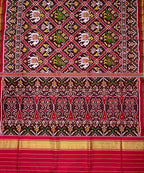 Multicolor Semi Patan Patola Handloom Pure Silk Saree - Luxurion World
