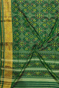 Green Handloom Single Ikat Patola Pure Silk Saree - Luxurion World