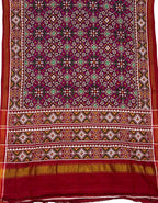 Exquisite Multicolor Patan Patola Handloom Double Ikat Pure Silk Saree - Luxurion World