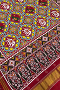 Exquisite Multicolor Patan Patola Handloom Double Ikat Pure Silk Saree - Luxurion World