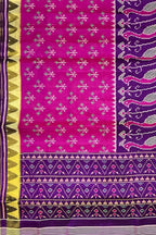 Stunning Multicolor Handloom Patola Ikat Silk Saree - Luxurion World