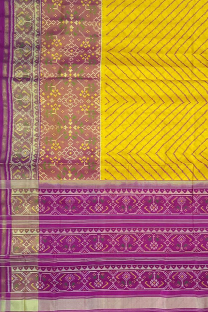 Stunning Multicolor Handloom Patola Ikat Silk Saree - Luxurion World